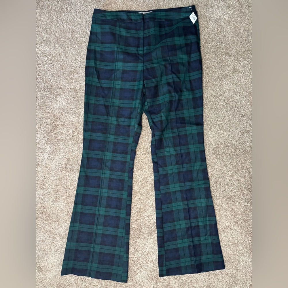 ASOS Teal and Navy Checkered Trousers